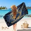 Leeds Rhinos Personalisiertes Namens-Text-Strandtuch, Weiches Saugfähiges Handtuch Strand Pool Reise Persönliches Geschenk