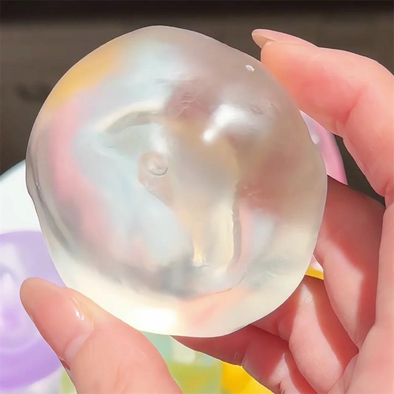 Vaseline Squishy Ball Toy Transparent Jelly Stress Soft Squeeze Non-Toxic Fidget Sensory Adhd Anxiety Relief Desk Toy Adults