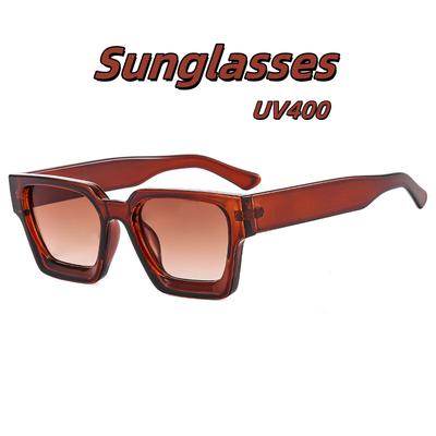 Fashion Square Wide Leg Sunglasses Trendy Personalized High-Definition Gradient Lenses Essential Beach Parties Outdoor Travel