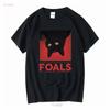 Camiseta Foals Banda de Rock Indie Hombre Extra Grande manga larga o corta vintage Lavada Suave Transpirable moda Elegante