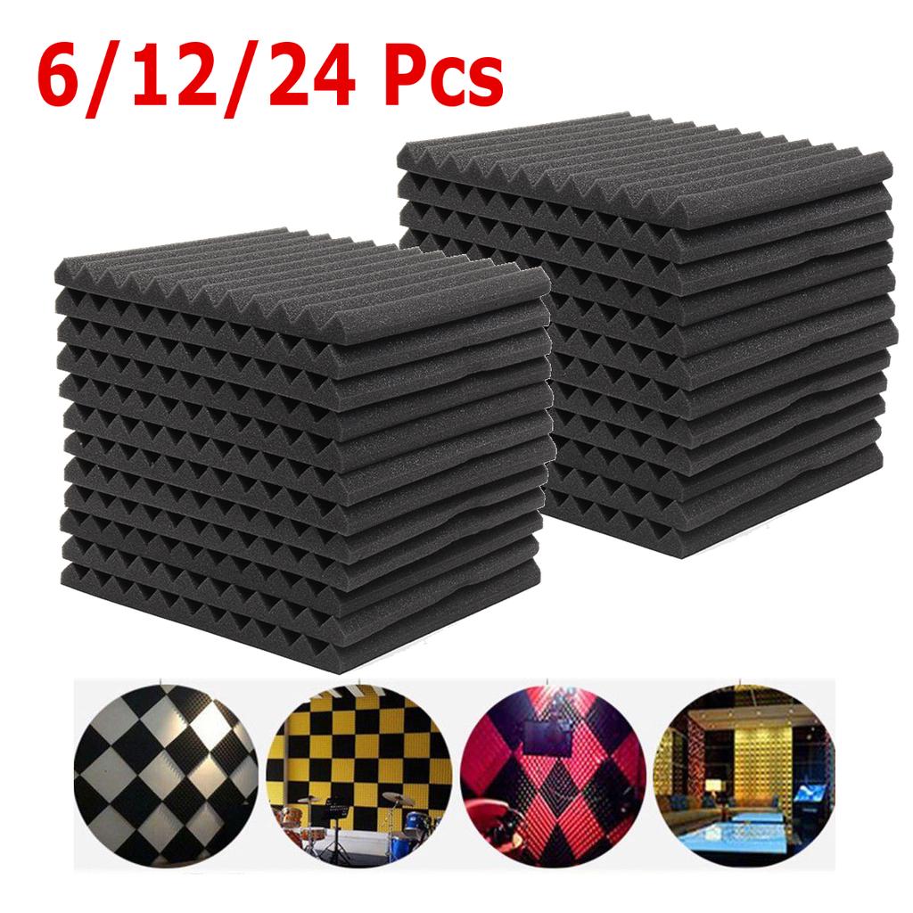 50x50cm Soundproofing Foam Studi Acoustic Sound Treatment Absorption Wedg TileSE