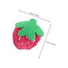 DOITOOL Hair Clip, Bangs Clip, Strawberry [Set of 2] Non-marking Hair Clip, Stuffed Toy, Strawberry Hairpin, Fluffy Hair Ornament, Face Wash, Makeup,