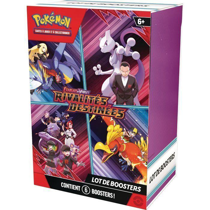 Pokémon EV10 JCC : Lot de 6 Boosters Écarlate et Violet - Rivalités Destinées