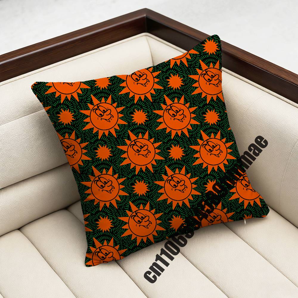 For F-Feid El Green Print La Saga Disc 4 Throw Pillow Case Sham 45X45Cm 35X35Cm Square Bedroom Pillowcase Cushion Cover