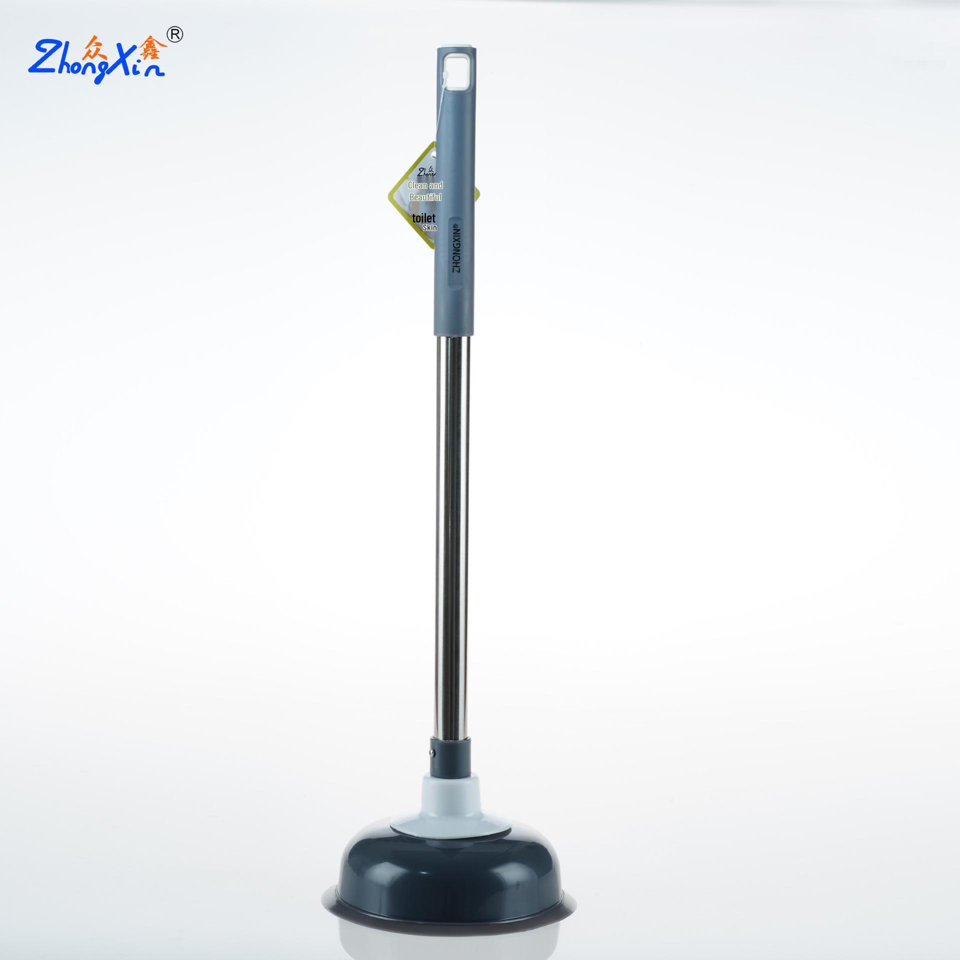 Stainless Steel Toilet Plunger Pump for Unclogging Drains and Pipes