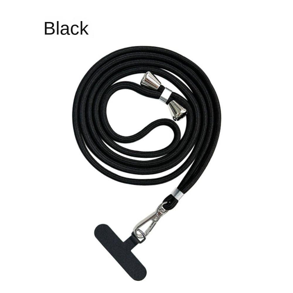 

Adjustable Shoulder Anti-Lost Lanyard Phone Strap Anti-lost Detachable Neck Cord Chain Rope black