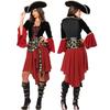 Pirate Dress for Women Halloween Costume Adult Female Pirate Captain Game Uniform Cosplay Dress