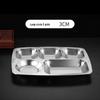 Yunka Compartmented Stainless Steel Meal Tray