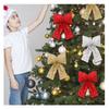 Sequins Bow Christmas Pendants For Scene Setup And Holiday Props Decorations