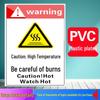 No Smoking or Open Flames Warning Sign - Electric Shock Caution for Construction Sites