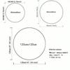 Luxurious Marble Colour Nature Black Gold Round Carpet Rug for Bedroom Living Room Decoration,pet Decor Floor Mat  Bedroom