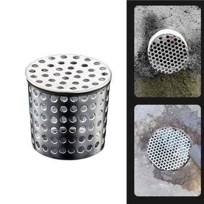 Professional Gutter Meshes Screen Steel Leaf Catcher For Drainage Pipes Water Flows Optimization Heights Downpipe Grid