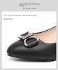 Woodpecker Women's Genuine Leather Mid-Heel Slip-On Shoes 2025 - Chunky Heel for Spring and Autumn