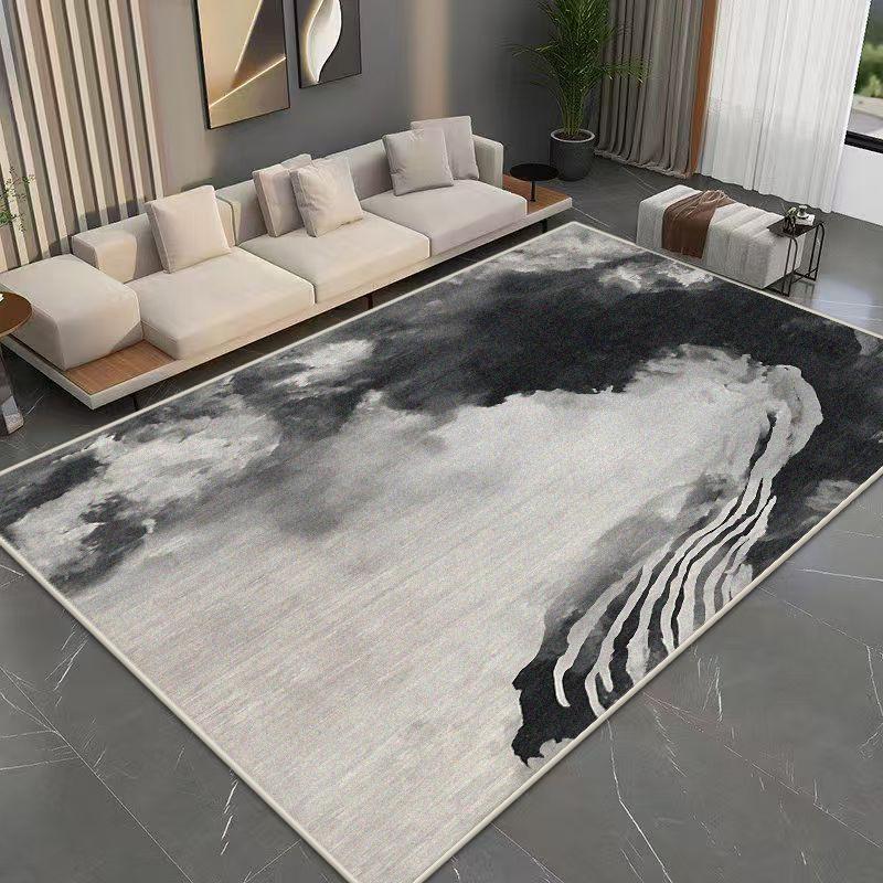 Modern Abstract Flannel Carpet Bedroom Decoration Large Area Rugs Sofa Side Carpets for Living Room Soft Fluffy Lounge Floor Mat