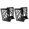 4Pcs Bookends Metal Desk Book Ends Simple Decorative Stopper Easy Storage Bracket
