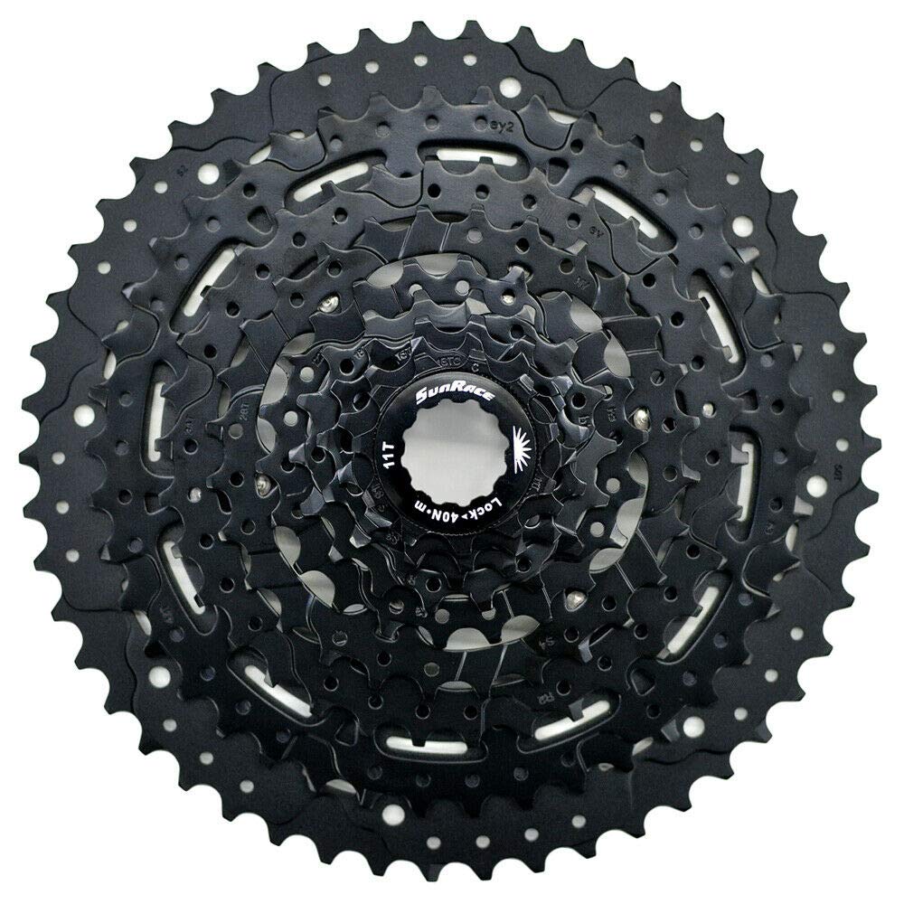

SunRace CM993 9-скоростная широкоформатная кассета ST1881 11-50T, черная,