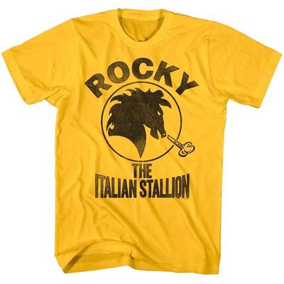 Rocky Balboa Étalon Italien Tête de Cheval T-shirt Homme Boxe Combattant Légende Haut T-shirt Unisexe
