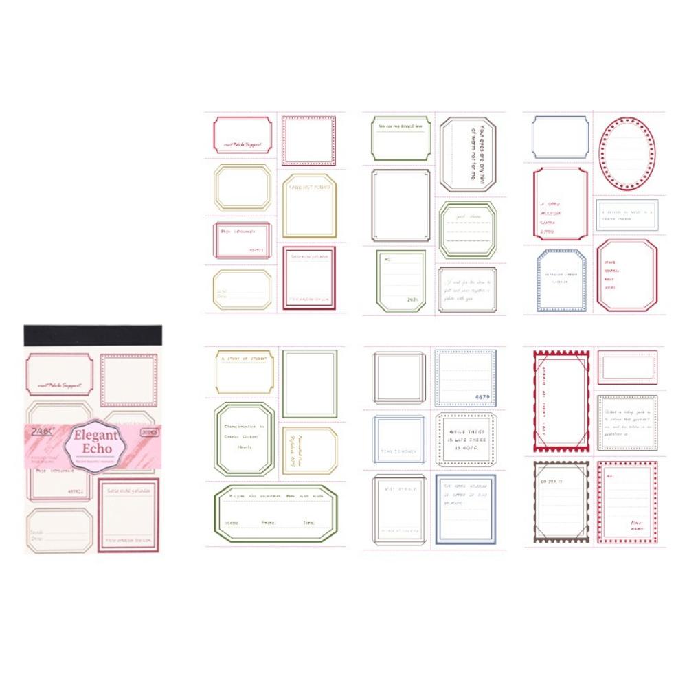 Vintage Memo Pads 30 Sheets, 15.4x9.4cm Non-adhesive Junk Journal Paper for Scrapbooking