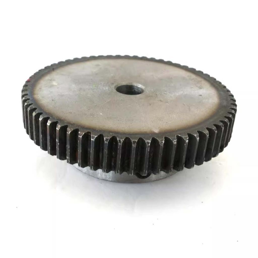 60 Teeth 1 Module 45# Steel Gear, DIY Metal Gear Spur Gear Top Screw Hole Toy Car Motor Gearbox