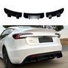 For Tesla Model 3 Highland 2023 2024 2025 Refit Rear Bumper Diffuser Lip Lower Spoiler Blade Wind Knife Splitter Plate Body Kit