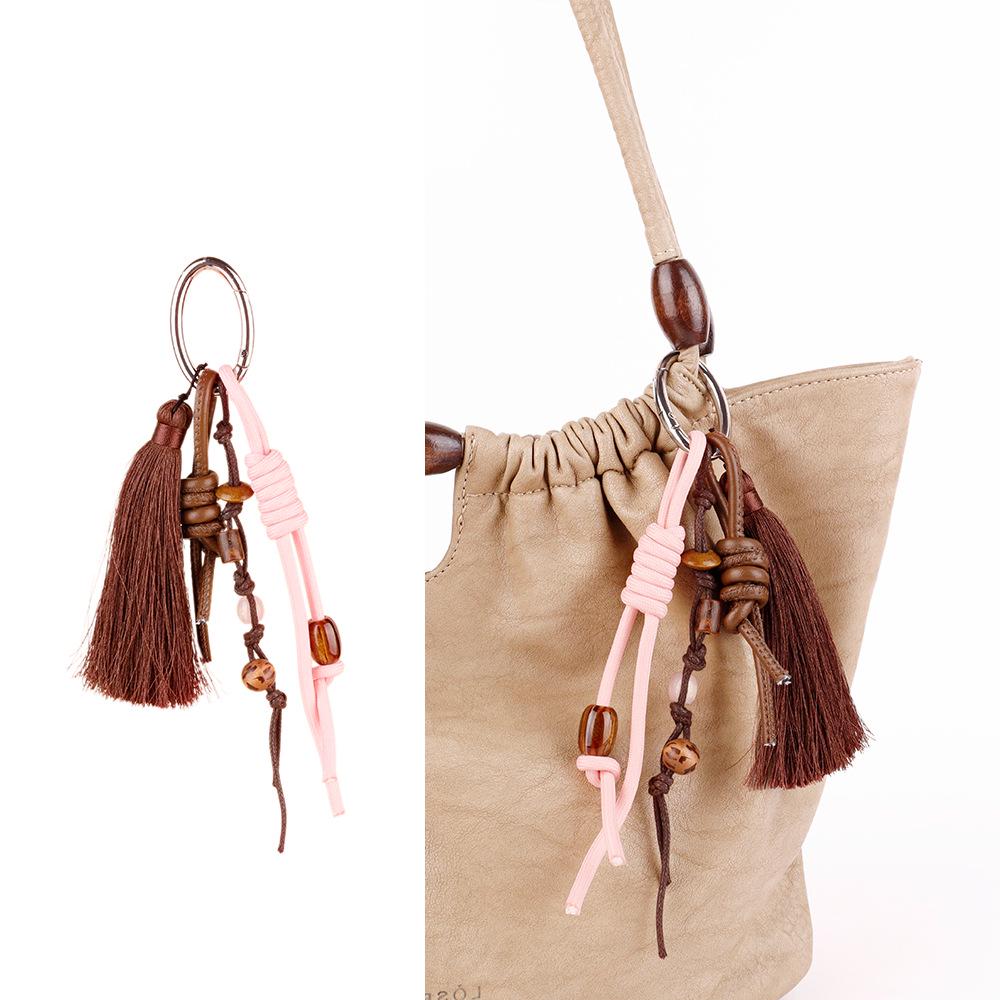 Wenqi Handgjord Önskefyllande Fröpendant: Naturlig Frukt Skal Litterär Nyckelring