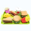 9 PCS Set Detachable Plastic Snack Hamburger Pretend Toy Kids Kitchen Play House Food Toy