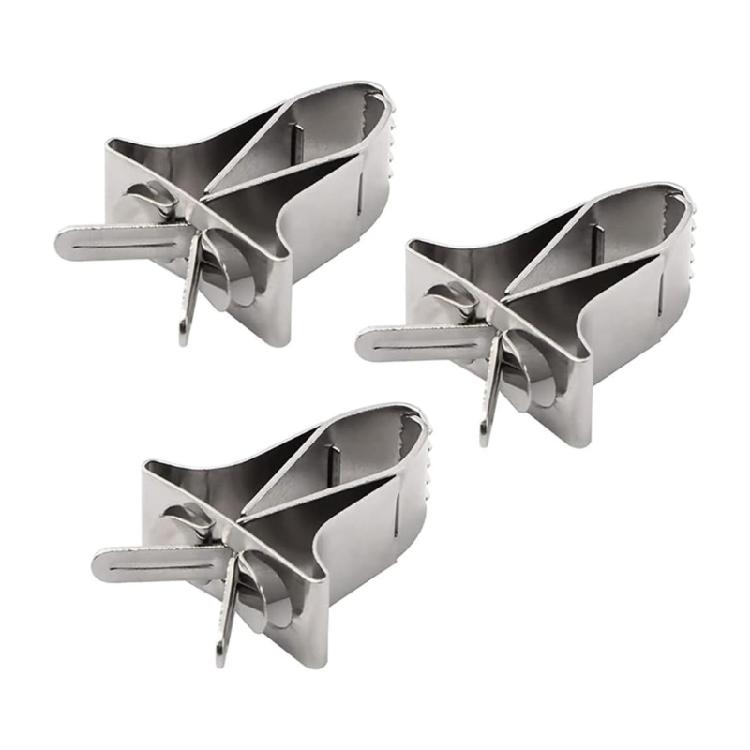 

3PCS Metal Bird Feeder Quick Installatioin Design AntiWaste Food Feeding Clip Fruit Vegetable Clamp for Birds Rodents 1