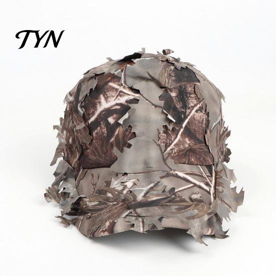 Comfortable Daily Wear Cap 3D Leafy Camouflage Cap, Tactical Hunting Hat, Adjustable Jungle Lightweight Training Hat Camo for Men, Turkey Hunting,