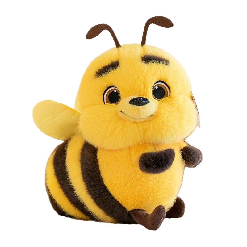 Cute Big-eyed Yellow Bee Plush, Soft Cuddly Doll for Home Decor and Birthday Gifts