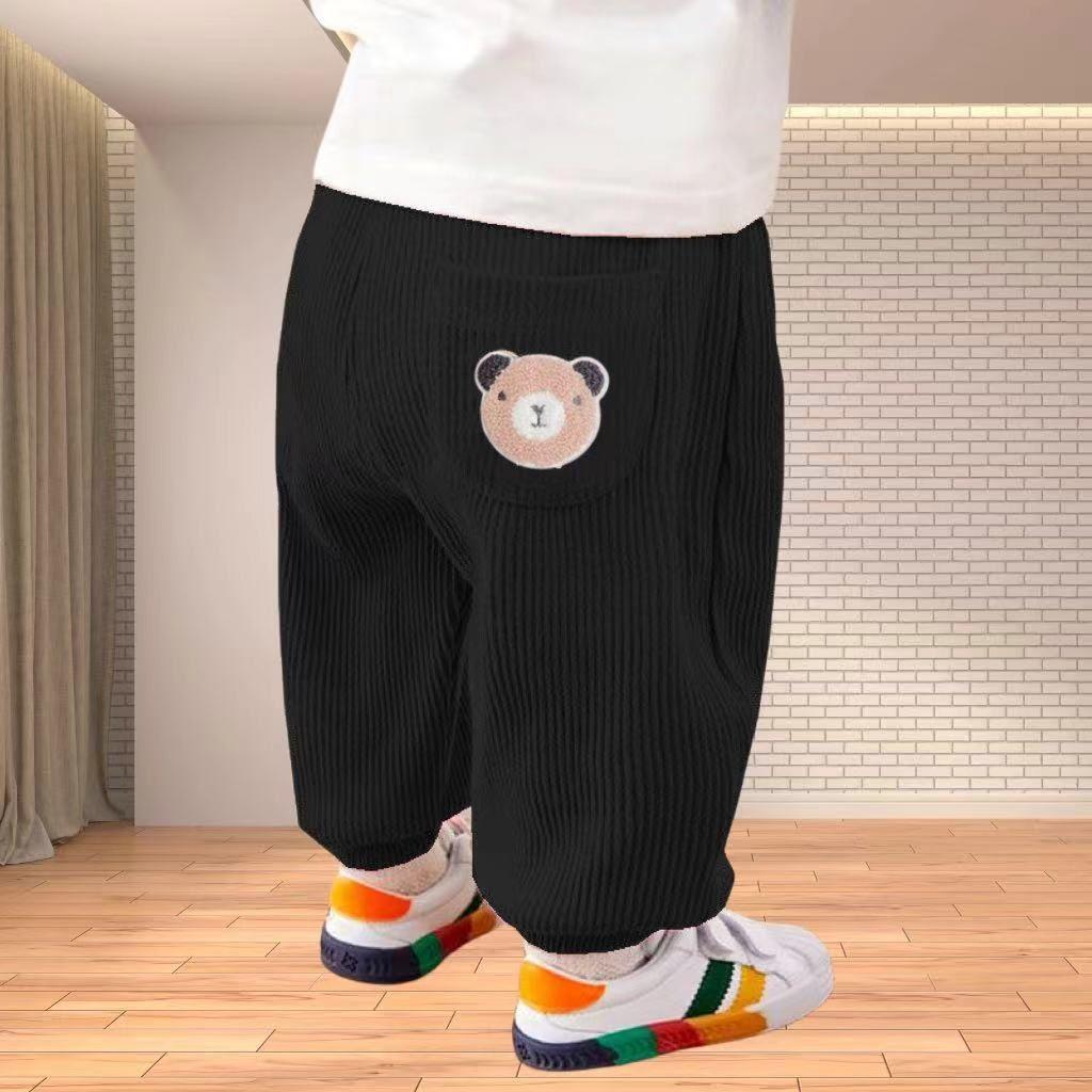 Spring 2025 Korean Style Girls' Jogger Pants - Fashionable and Versatile for Children