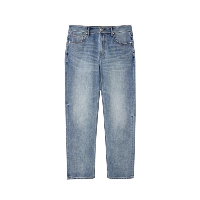 Calças Jeans Masculinas Jack & Jones de Corte Reto Lavadas