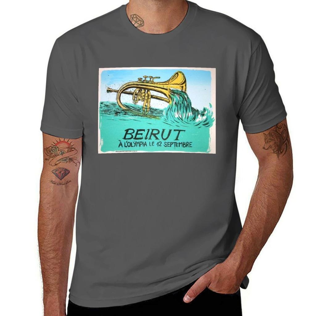Beirut band poster TShirt Simple Line Art Print Tee