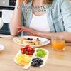 Four-grid dining tray Food grade environmentally friendly material Easy to clean Save time and effort divided seasoning plate