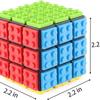 3x3 Brick Speed Cube met Bouwstenen, Mini Speelgoed Meegeleverd, Compatibel met Lego Kubus, Educatief Speelgoed