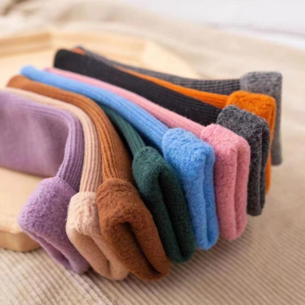 10-1 Women's Winter Warm Mid Tube Socks - Elastic Edge with Thickened Ribbed Design, Available In Multiple Colors, Suitable for Casual and Formal Wear