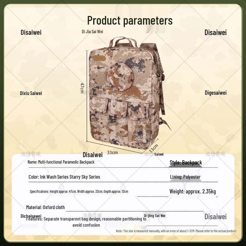 Dekesaiwei Modular Camouflage Emergency Backpack