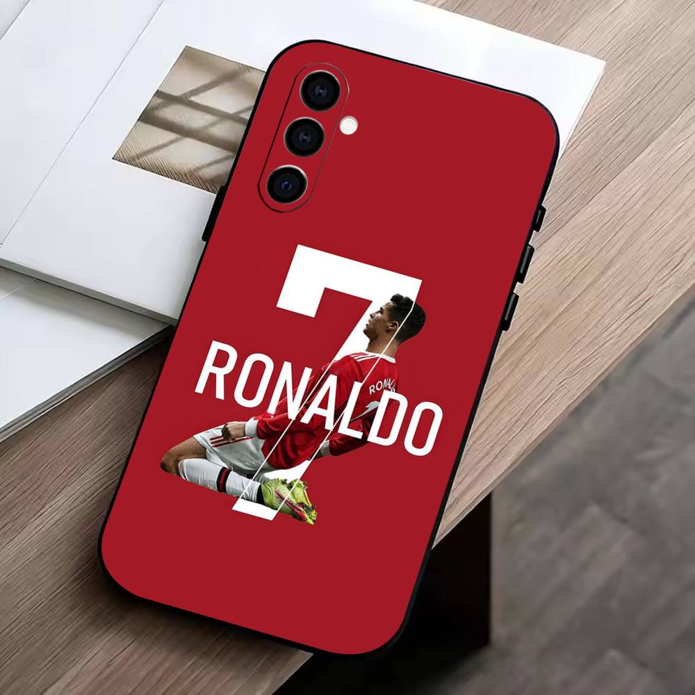 D-Cristiano Ronaldo Phone Case Black Silicone Soft For Samsung Galaxy A73,A72,A71,A70,A53,A52,A51