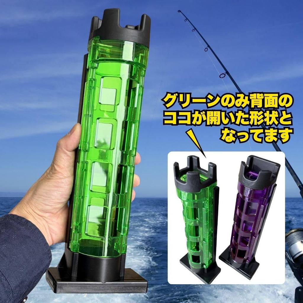Set of 2 Rod Holder Stands, Compatible with Meiho and Daiwa Fishing Rods, Tackle Box (Red) [Parallel Import]