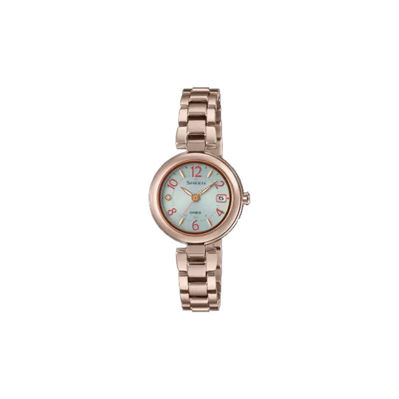 

Casio SHEEN series, trendy classic, solar charging system, quartz movement, titanium strap, Japanese and Korean watch, women s watch, SHW-7100TCG-7AJF білий
