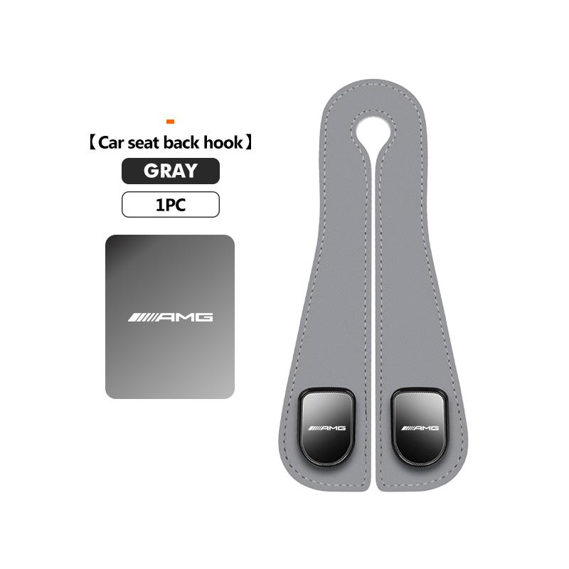 BTY4  Car Headrest Hook Rear Seat Hanging Dual Hook Hanger Universal For Mercedes Benz AMG W204 W205 W203 W211 W201 W210 W108 W124