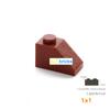 50 Pcs Bulk Blocks Building Bricks Bevel 1X1 Educational Assemblage Construction Toys for Children Size Compatible With Brand