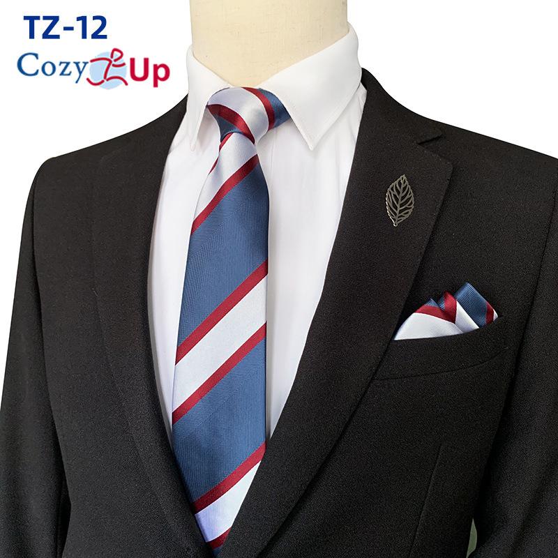 Conjunto de gravata de duas peças com flores para homens, listra, gravata, lenço de mão, paisley, xadrez, gravata