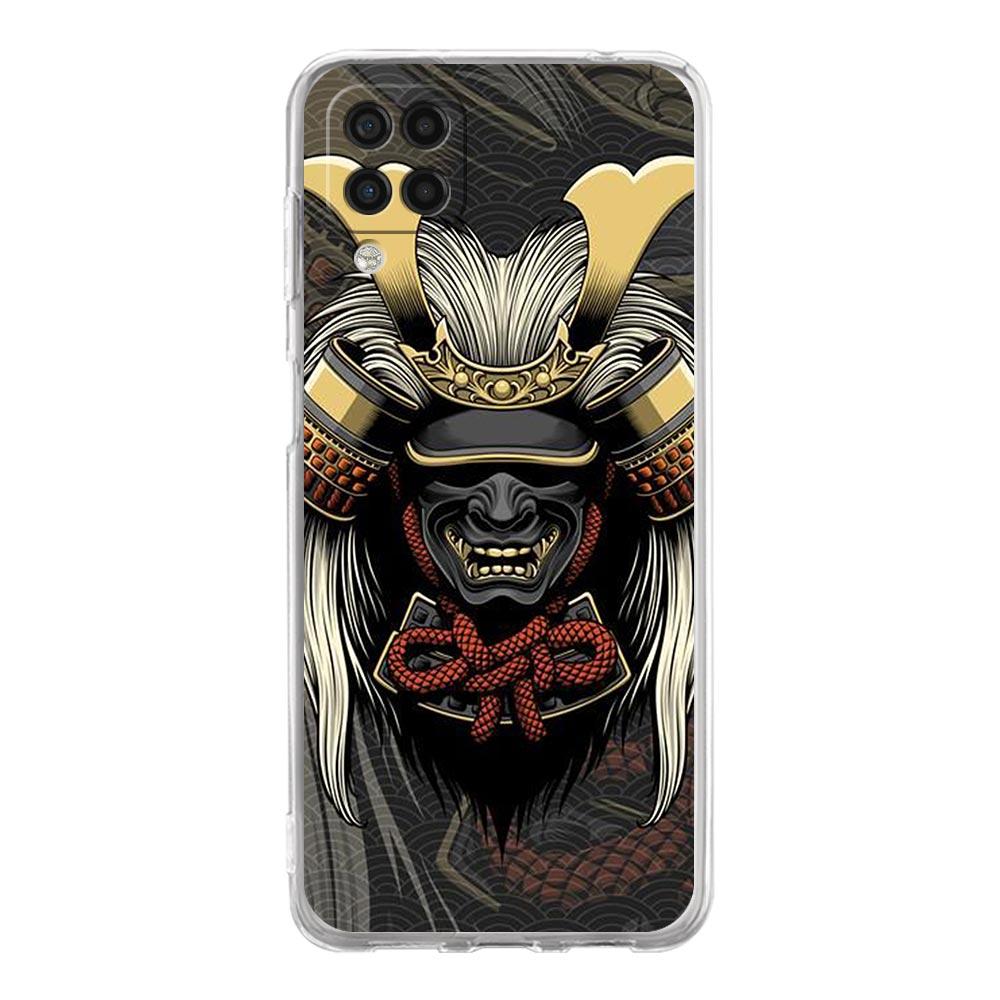 Samurai Hannya Mask Ghost Phone Case for Samsung A13 A15 A25 A35 A51 A55 A71 A21S A11 A31 A41 A23 A53 A73 5G A03S A05s Cover