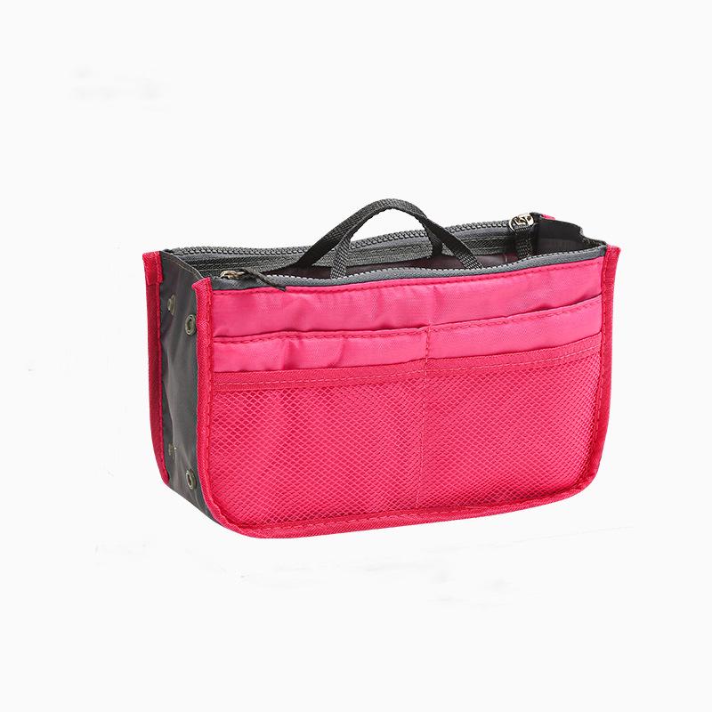 

2024 Водонепроницаемая дорожная сумка большой вместимости с двойной молнией - Женская портативная косметичка розы красного