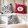 Game BBattle Cats Anime  Cushion Cover Inches Farmhouse Decor Home Throw Pillow Covers for Couch Decorations