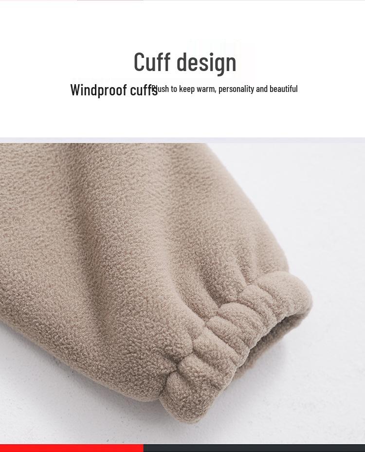 Unisex 2025 Cotton Coat: Short Fleece Stand-up Collar Cardigan for Autumn/Winter, Double-Sided Thick Warm Outerwear.