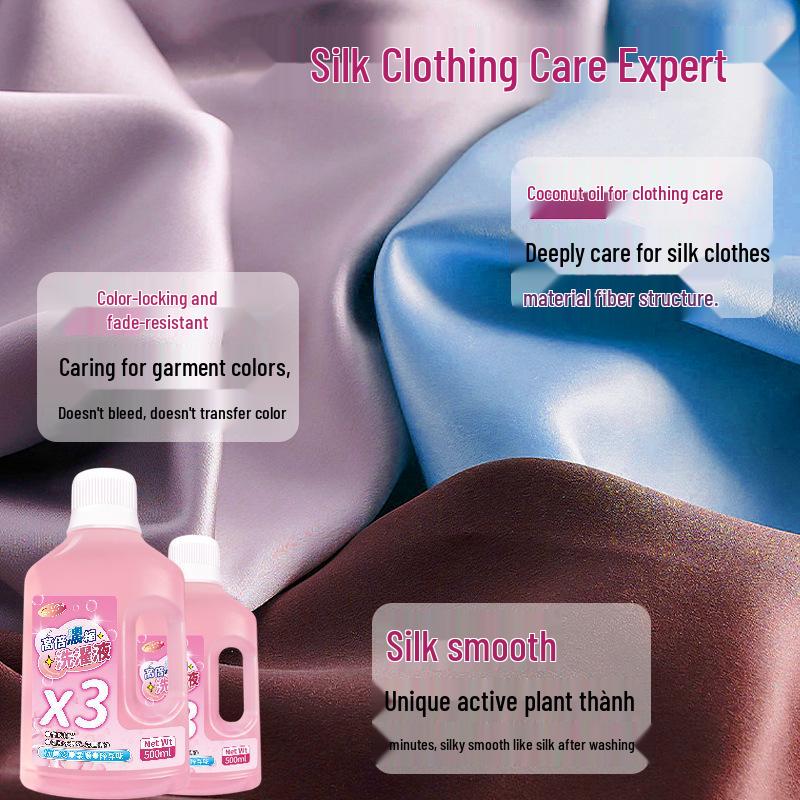 Wool & Cashmere Luxury Silk Fragrance Detergent for Hand-Washable Sweaters & Woolens