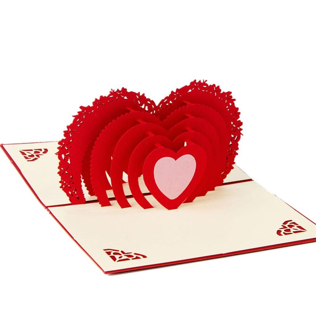 Valentine's Day 3D Card, An Excellent  Gesture For Expressing Love And Deep Affection  Valentine's Day
