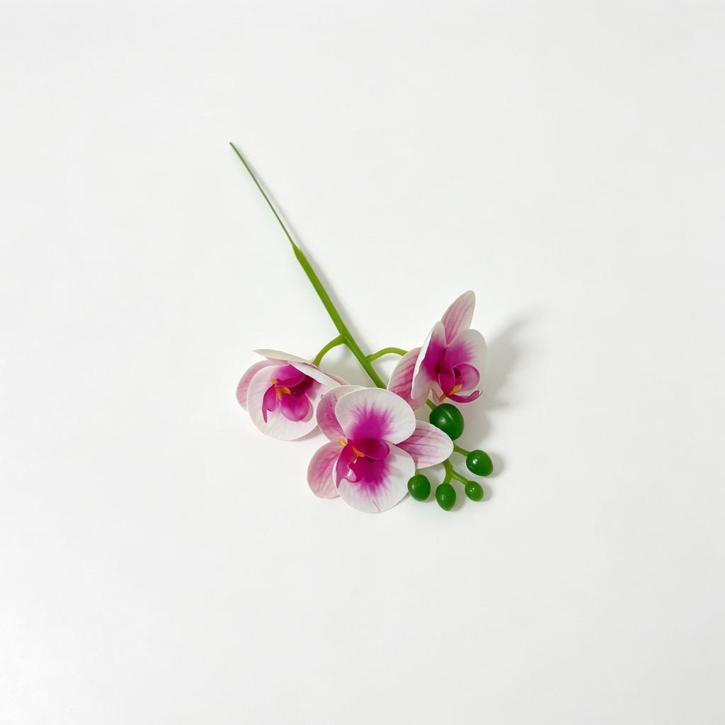 Artificial Orchid Flower Single Stem With 3d Film Texture For Wedding Decor And Home Garden