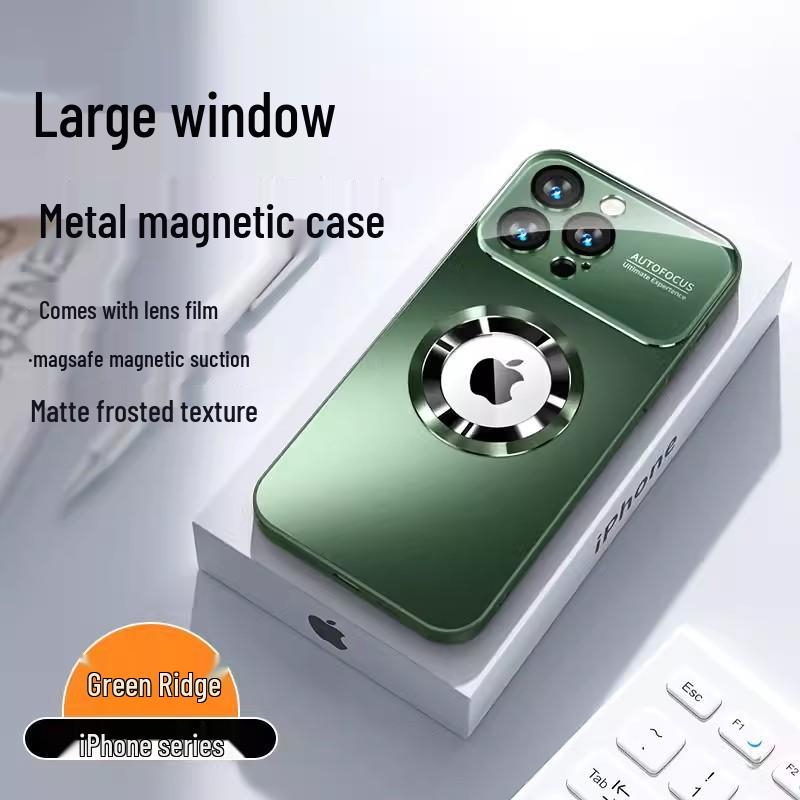 IPhone 16 Pro Große Magnetische Mattierte Fensterhülle für Apple 11/17 Air